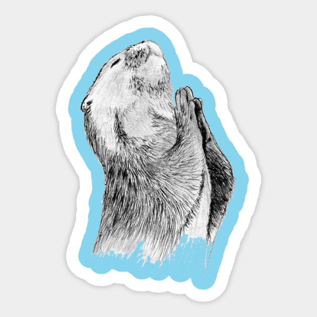 Otter Sketch Sticker by mynaito